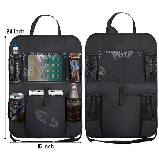 Car Seat Back Organizer – Multifunctional Storage Bag with Tablet Holder