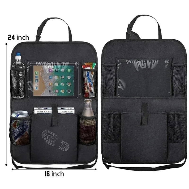 Car Seat Back Organizer – Multifunctional Storage Bag with Tablet Holder