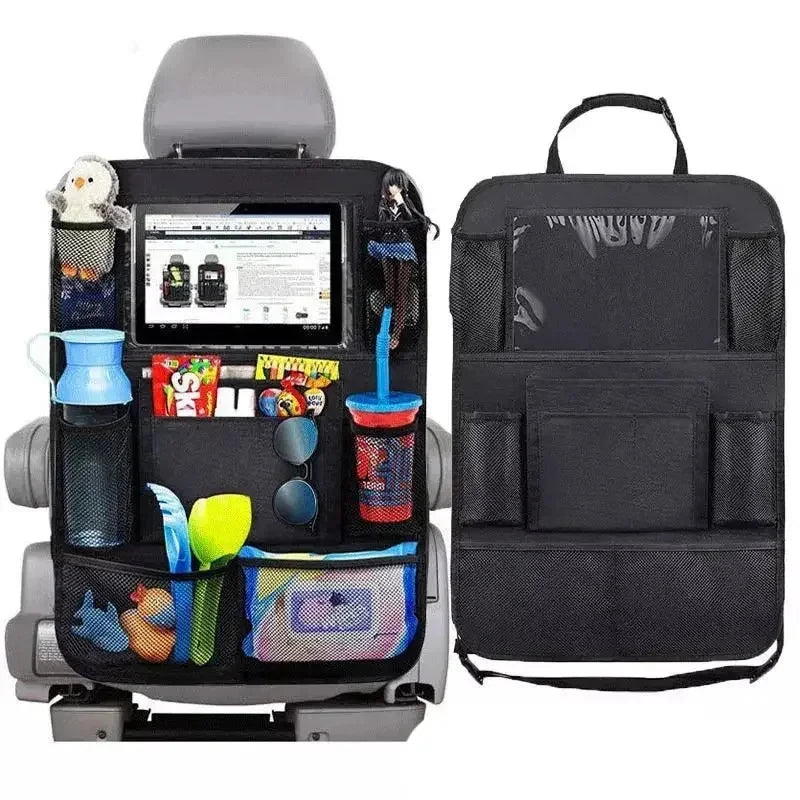 Car Seat Back Organizer – Multifunctional Storage Bag with Tablet Holder