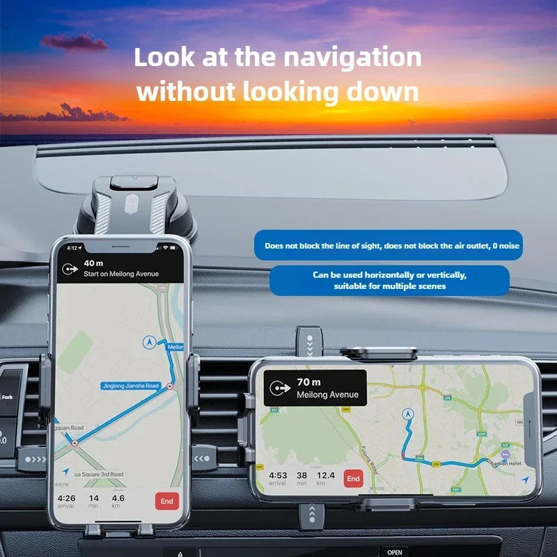 Car Phone Holder – Universal Suction Cup Dashboard Mount