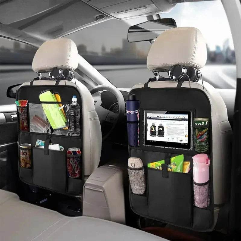Car Seat Back Organizer – Multifunctional Storage Bag with Tablet Holder